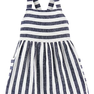 Vestido Listrado De Linho – Carter’s